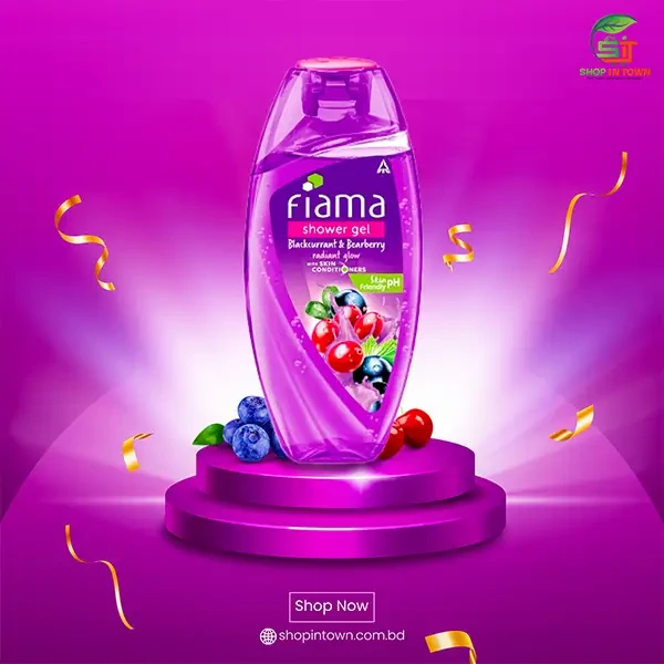 Fiama Blackcurrant & Bearberry Shower Gel - With Skin Conditioners, (250 ml)